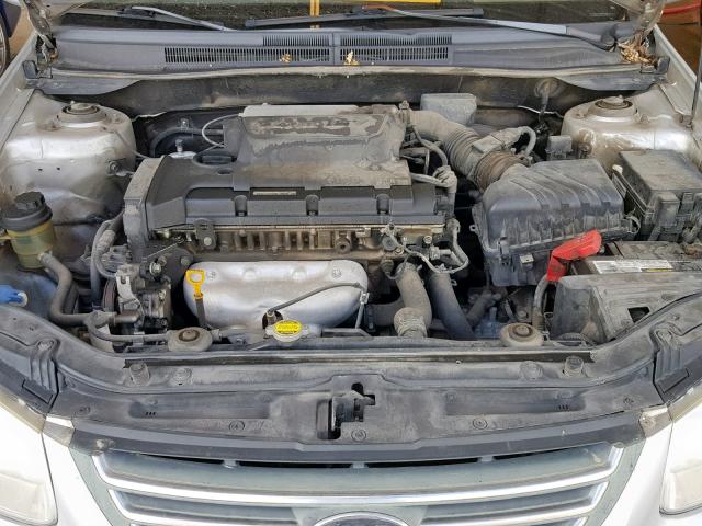 KNAFE121085532903 - 2008 KIA SPECTRA EX SILVER photo 7