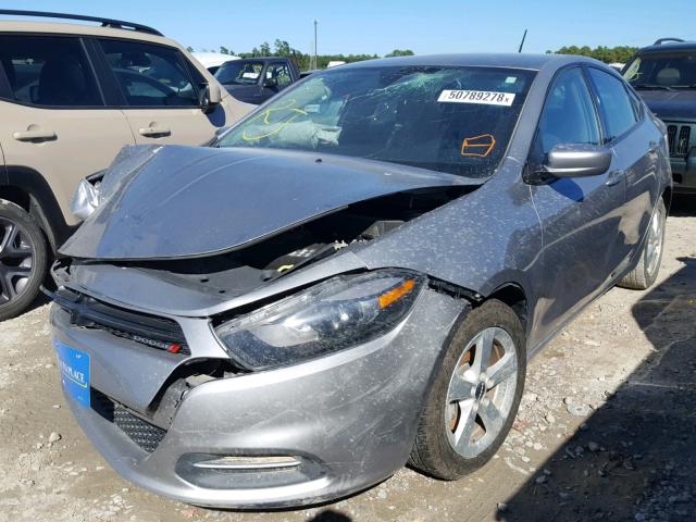 1C3CDFBB0GD529412 - 2016 DODGE DART SXT GRAY photo 2