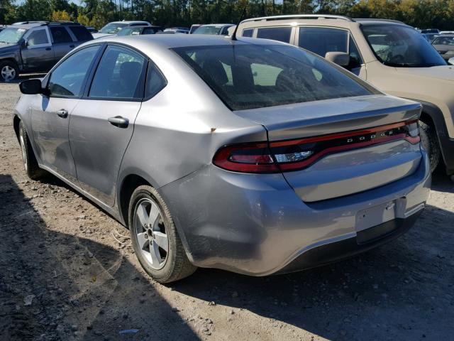 1C3CDFBB0GD529412 - 2016 DODGE DART SXT GRAY photo 3