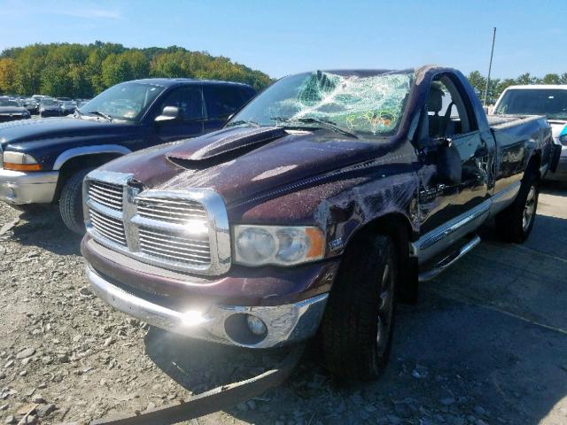 1D3HU16D74J118030 - 2004 DODGE RAM 1500 S PURPLE photo 2