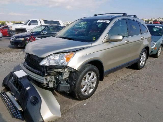 JHLRE48718C075739 - 2008 HONDA CR-V EXL GOLD photo 2