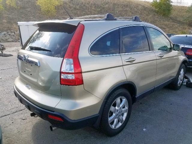 JHLRE48718C075739 - 2008 HONDA CR-V EXL GOLD photo 4