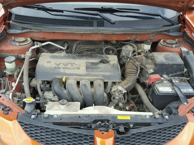 5Y2SL62854Z428816 - 2004 PONTIAC VIBE ORANGE photo 7