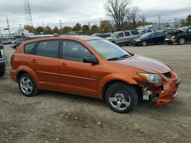 5Y2SL62854Z428816 - 2004 PONTIAC VIBE ORANGE photo 9