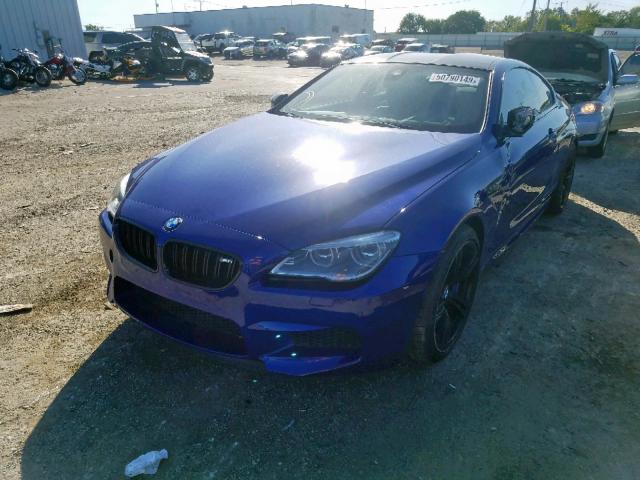 WBS6J9C52GD934479 - 2016 BMW M6 BLUE photo 2