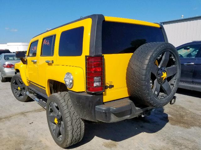 5GTDN136868156878 - 2006 HUMMER H3 YELLOW photo 3