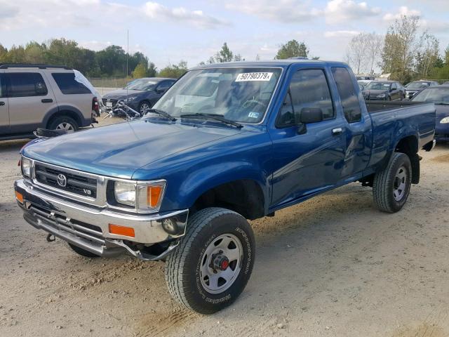 JT4VN13D5R5148768 - 1994 TOYOTA PICKUP 1/2 BLUE photo 2