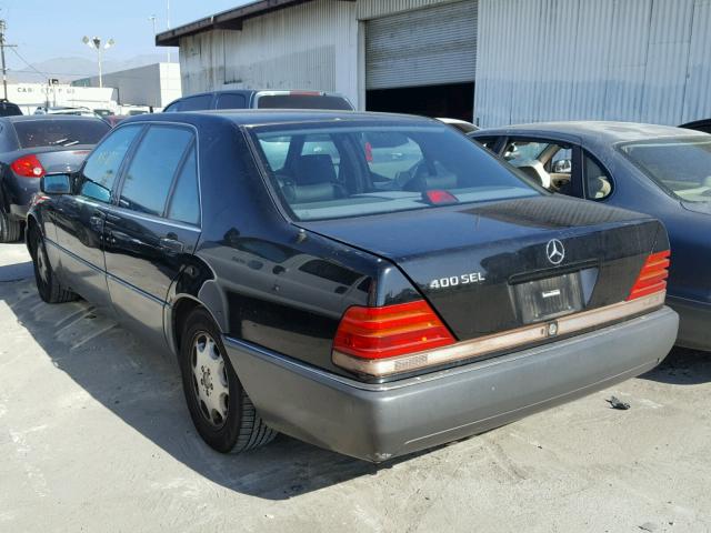 WDBGA43E0PA103819 - 1993 MERCEDES-BENZ 400 SEL BLACK photo 3