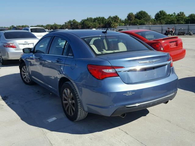 1C3BC1FG5BN536110 - 2011 CHRYSLER 200 TOURIN BLUE photo 3