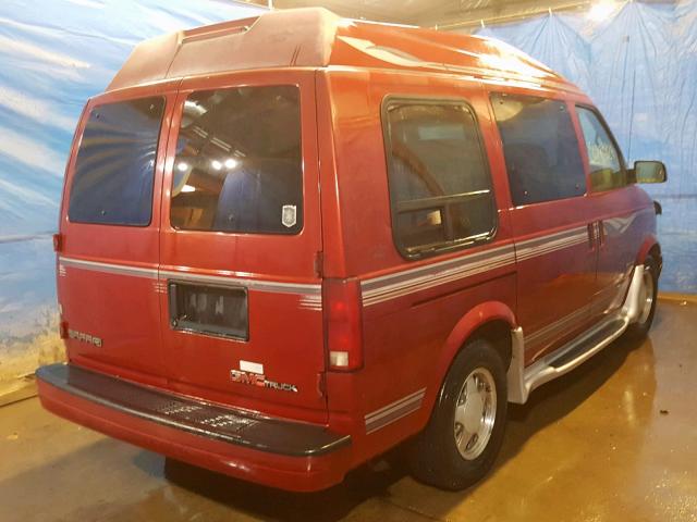 1GDDM19W3VB526536 - 1997 GMC SAFARI XT RED photo 4