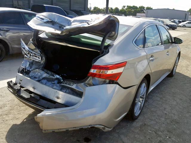 4T1BD1EB1EU028446 - 2014 TOYOTA AVALON HYB SILVER photo 4