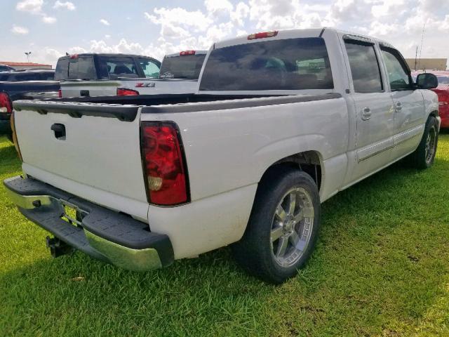 2GCEC13T561185703 - 2006 CHEVROLET SILVERADO WHITE photo 4