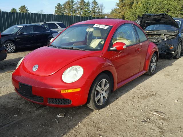 3VWPG31C36M408175 - 2006 VOLKSWAGEN NEW BEETLE RED photo 2