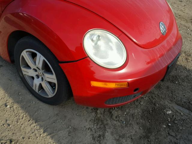 3VWPG31C36M408175 - 2006 VOLKSWAGEN NEW BEETLE RED photo 9