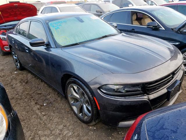 2C3CDXHG3HH520751 - 2017 DODGE CHARGER SX GRAY photo 1