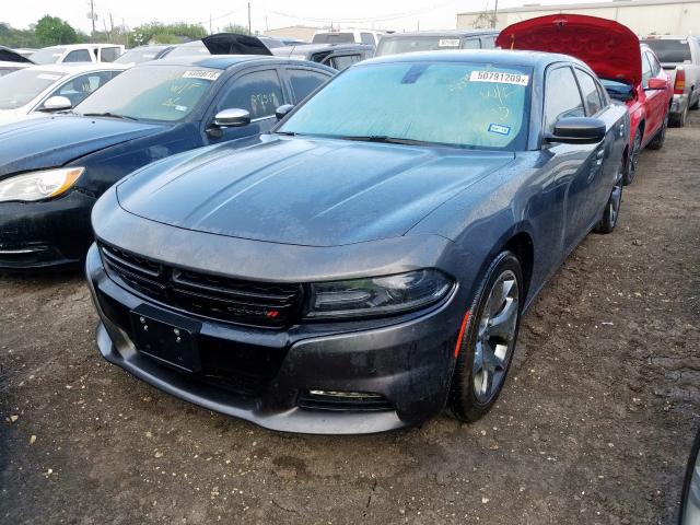 2C3CDXHG3HH520751 - 2017 DODGE CHARGER SX GRAY photo 2