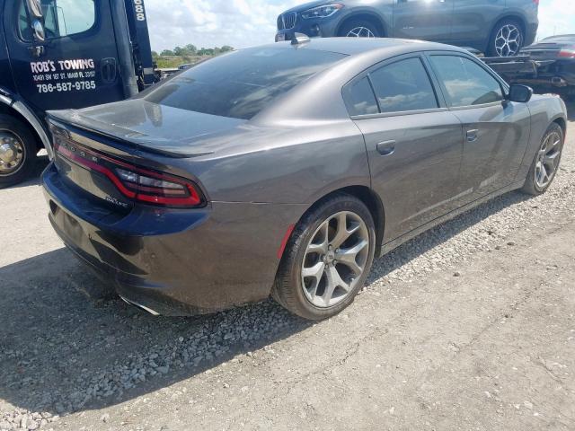 2C3CDXHG3HH520751 - 2017 DODGE CHARGER SX GRAY photo 4