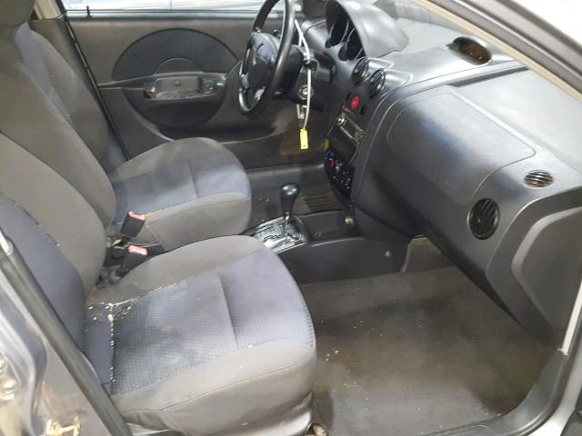KL1TD666X6B678095 - 2006 CHEVROLET AVEO BASE ნაცრისფერი ფოტო 5