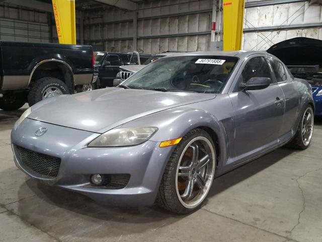 JM1FE173740101687 - 2004 MAZDA RX8 GRAY photo 2