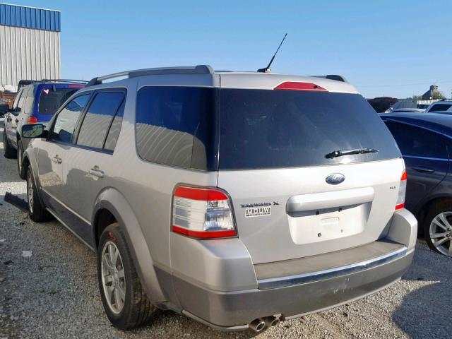 1FMDK02W68GA21396 - 2008 FORD TAURUS X S SILVER photo 3