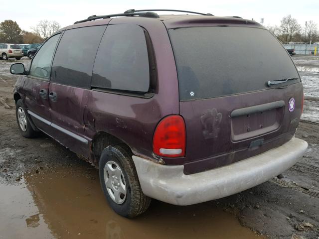 2B4FP2535WR686486 - 1998 DODGE CARAVAN PURPLE photo 3