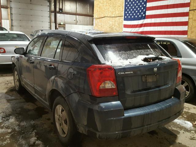 1B3HB28B47D269721 - 2007 DODGE CALIBER BLUE photo 3