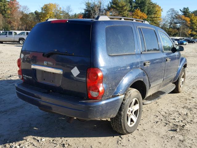 1D4HB48NX4F160154 - 2004 DODGE DURANGO SL BLUE photo 4