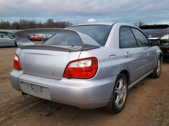 JF1GD67564H522216 - 2004 SUBARU IMPREZA RS SILVER photo 4