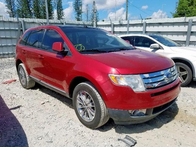 2FMDK4JCXABA00935 - 2010 FORD EDGE SEL RED photo 1