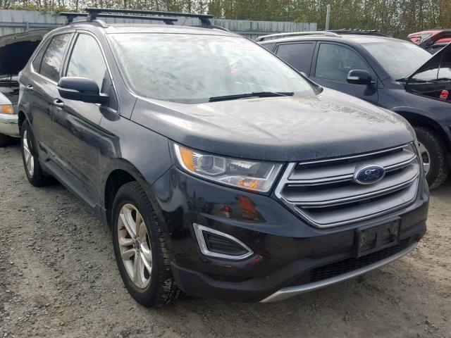 2FMTK4J98FBB28257 - 2015 FORD EDGE SEL BLACK photo 1