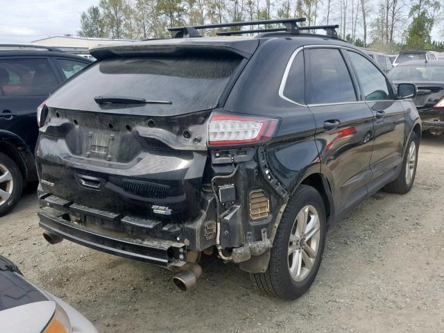 2FMTK4J98FBB28257 - 2015 FORD EDGE SEL BLACK photo 4