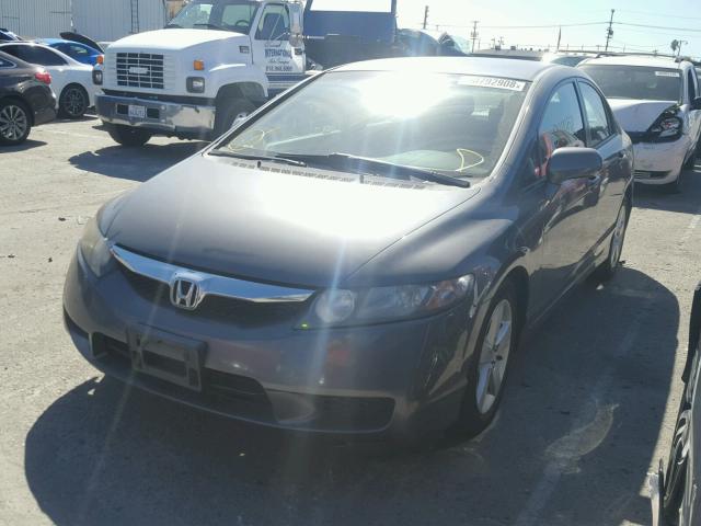 19XFA166X9E021824 - 2009 HONDA CIVIC GRAY photo 2