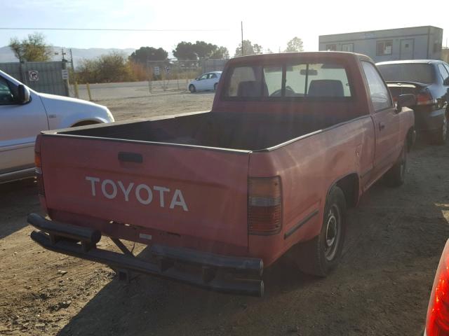 JT4RN81A2M5114914 - 1991 TOYOTA PICKUP 1/2 RED photo 4