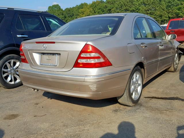 WDBRF61J13F434296 - 2003 MERCEDES-BENZ C 240 GOLD photo 4