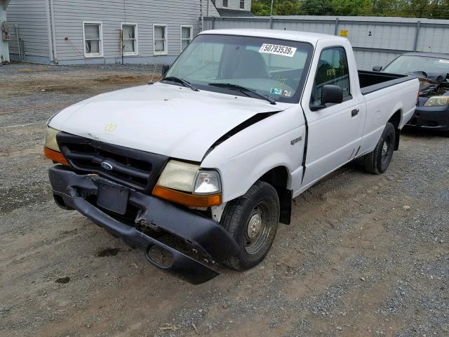 1FTYR10CXWUB56007 - 1998 FORD RANGER WHITE photo 2