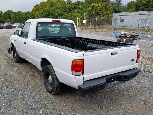 1FTYR10CXWUB56007 - 1998 FORD RANGER WHITE photo 3