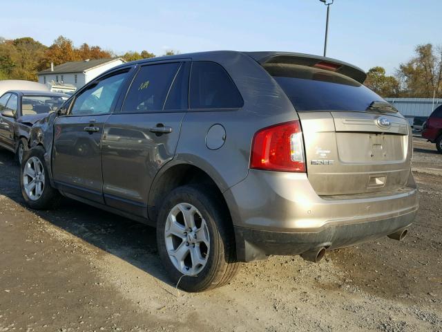 2FMDK4JC8CBA51885 - 2012 FORD EDGE SEL TAN photo 3