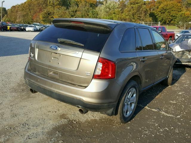 2FMDK4JC8CBA51885 - 2012 FORD EDGE SEL TAN photo 4