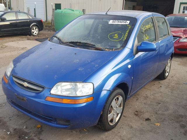 KL1TD66698B089333 - 2008 CHEVROLET AVEO BASE Mavi foto 2