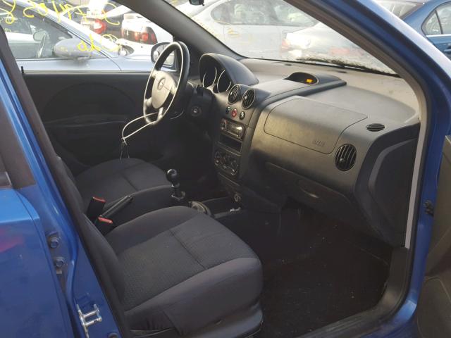 KL1TD66698B089333 - 2008 CHEVROLET AVEO BASE Mavi foto 5