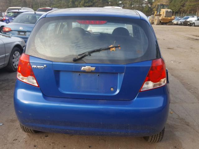 KL1TD66698B089333 - 2008 CHEVROLET AVEO BASE Mavi foto 9