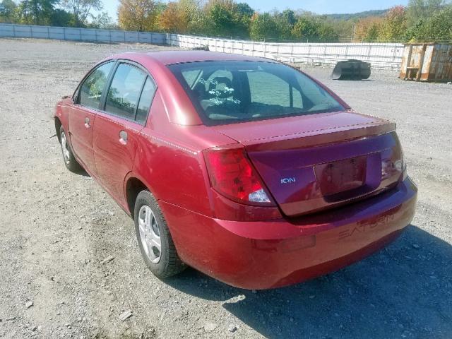 1G8AG52F45Z154366 - 2005 SATURN ION LEVEL RED photo 3