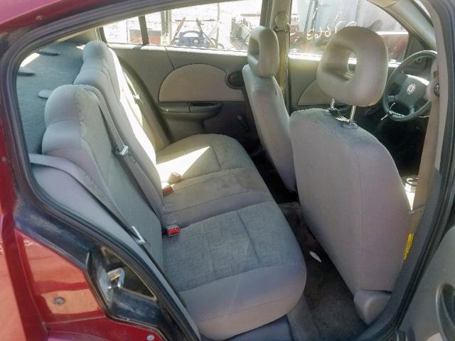 1G8AG52F45Z154366 - 2005 SATURN ION LEVEL RED photo 6
