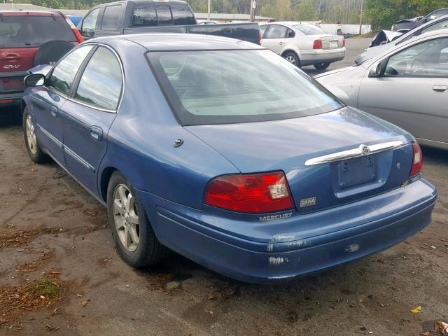 1MEFM55S62A638707 - 2002 MERCURY SABLE LS P BLUE photo 3