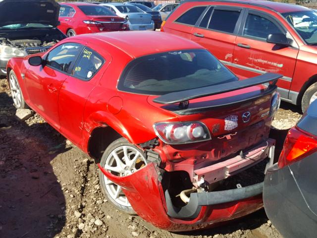 JM1FE1RP6B0405252 - 2011 MAZDA RX8 RED photo 3