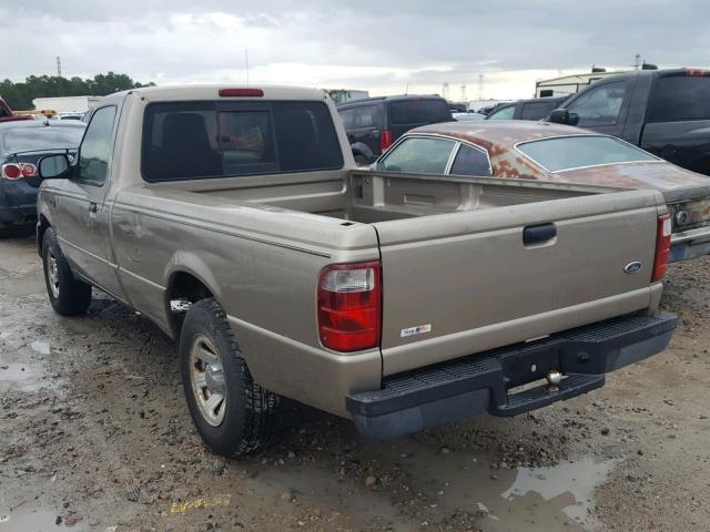 1FTYR10U74PB05939 - 2004 FORD RANGER TAN photo 3