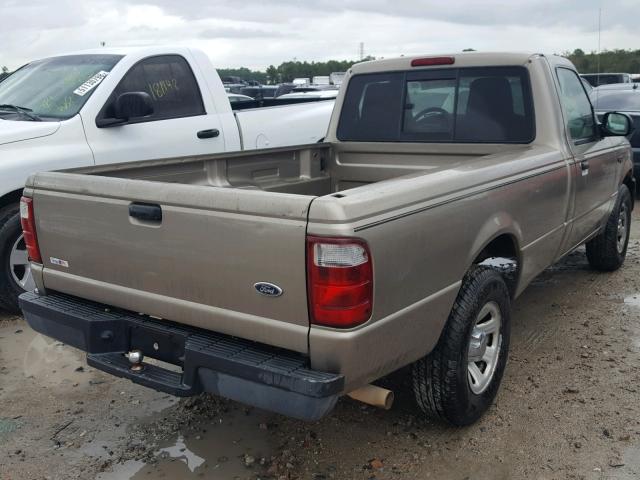 1FTYR10U74PB05939 - 2004 FORD RANGER TAN photo 4