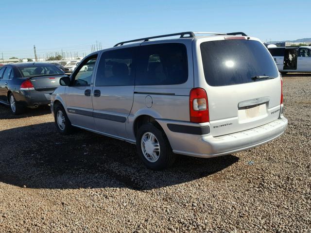 1GNDX03E21D312584 - 2001 CHEVROLET VENTURE SILVER photo 3