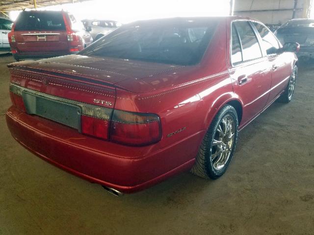 1G6KY5498WU926772 - 1998 CADILLAC SEVILLE ST RED photo 4