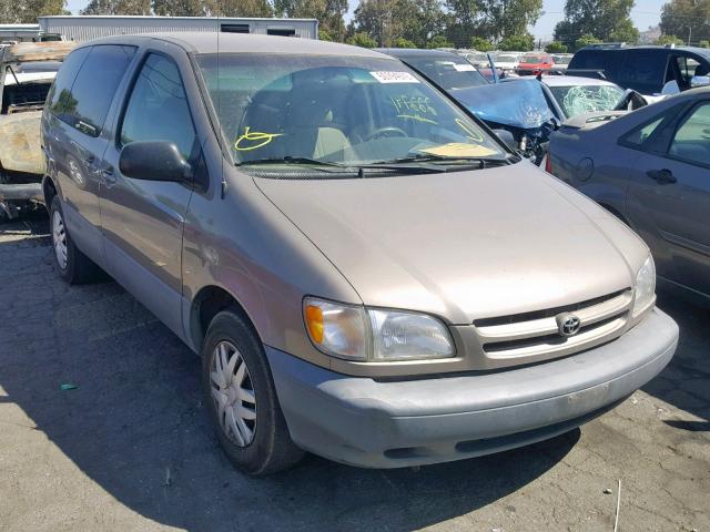 4T3ZF13C1WU014169 - 1998 TOYOTA SIENNA LE BROWN photo 1